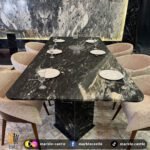 طاولة طعام من الرخام الإيطالي Black 3D