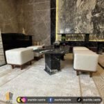 طاولة قهوة من الرخام الإيطالي Black 3D